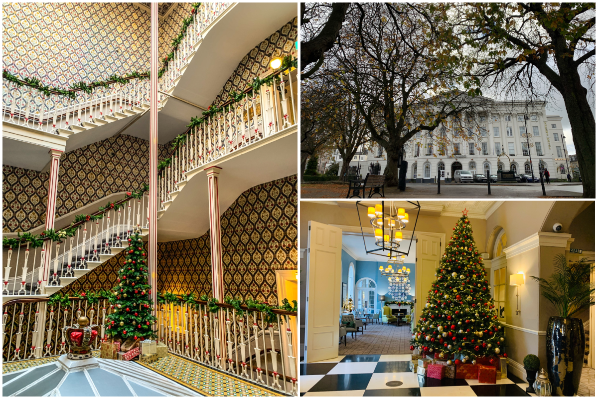 Queens Hotel Cheltenham at Christmas 